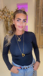 lange ketting open hart