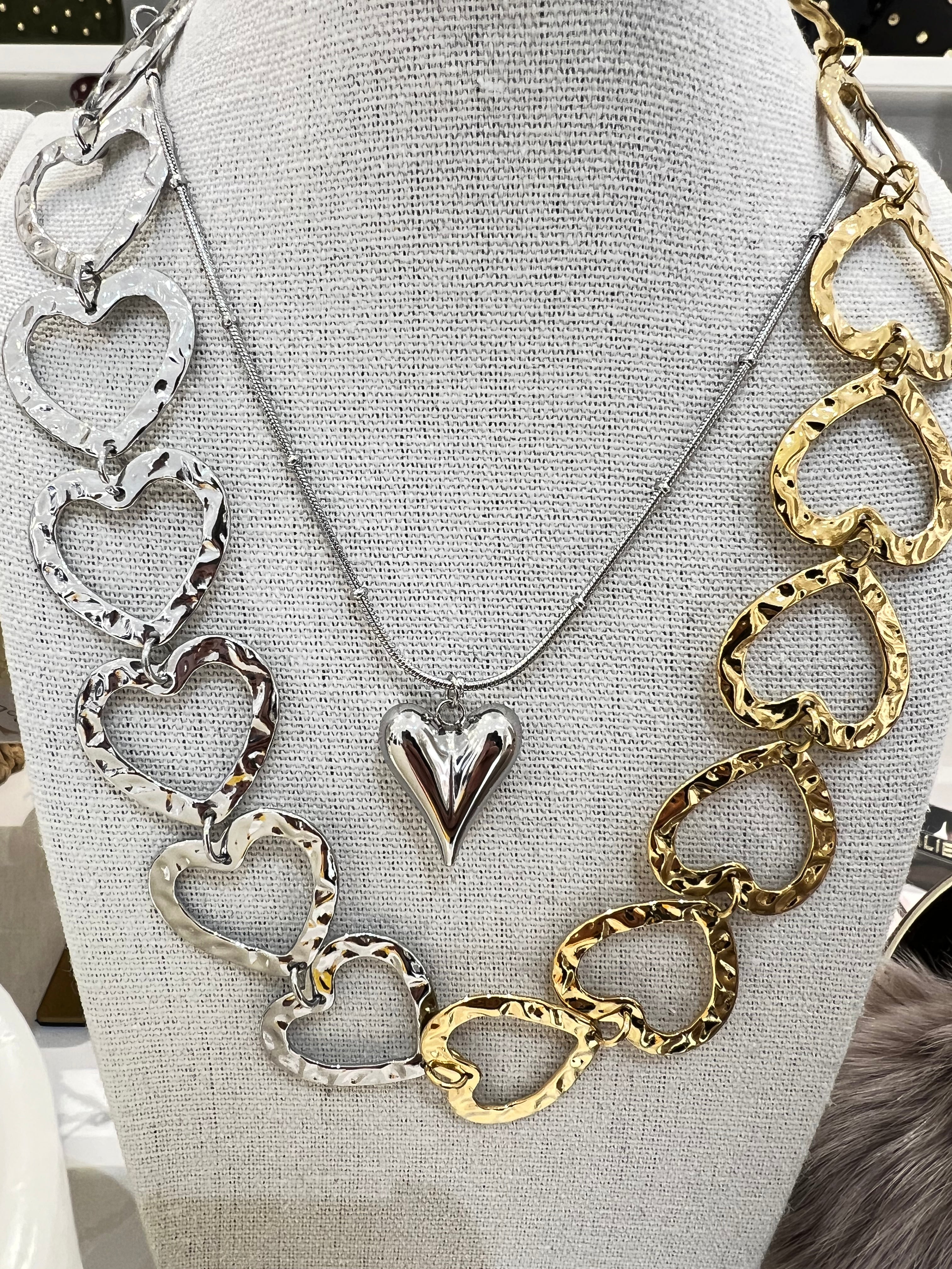 hart zilver ketting