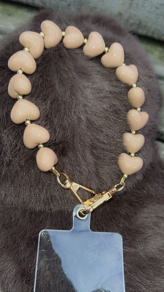 love telefoon hanger taupe