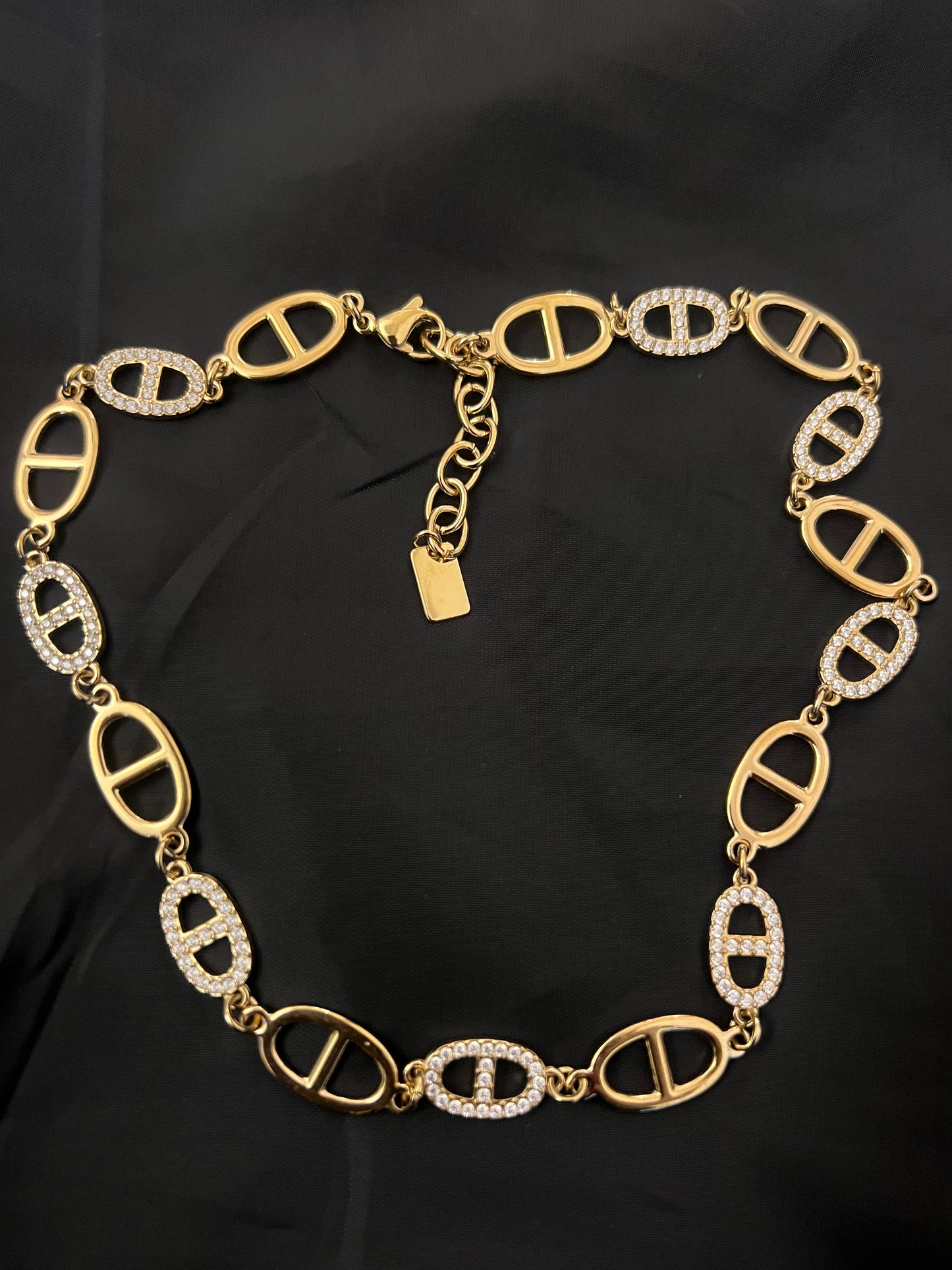 hermien strass necklace