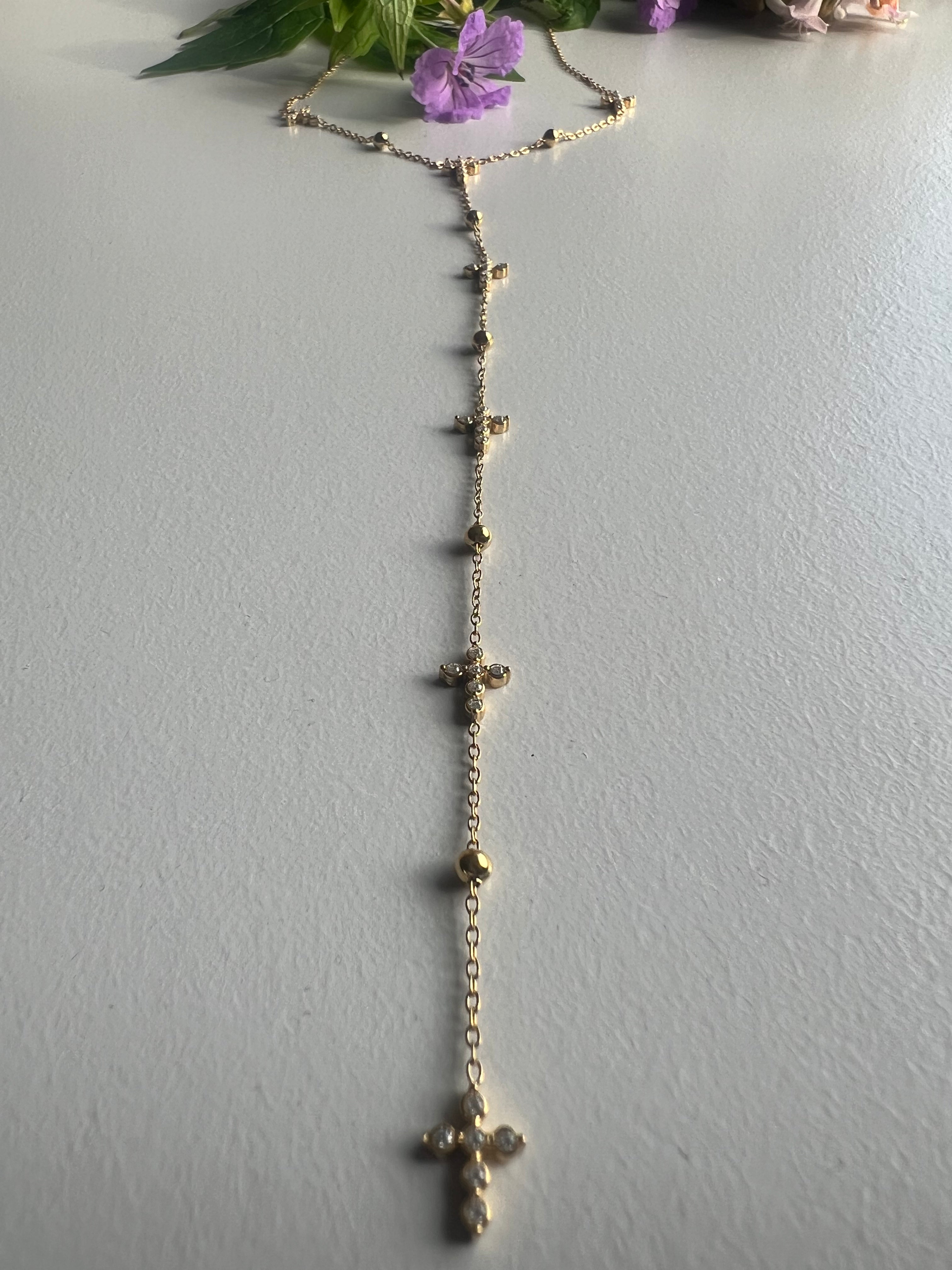 cross y necklace