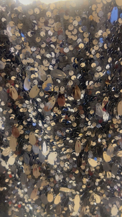 lara pailletten skirt zwart