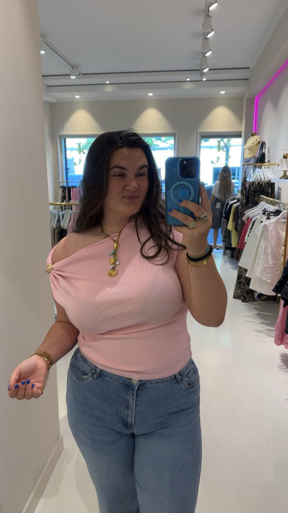 Olivia top roze