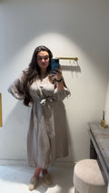 Samanta dress taupe
