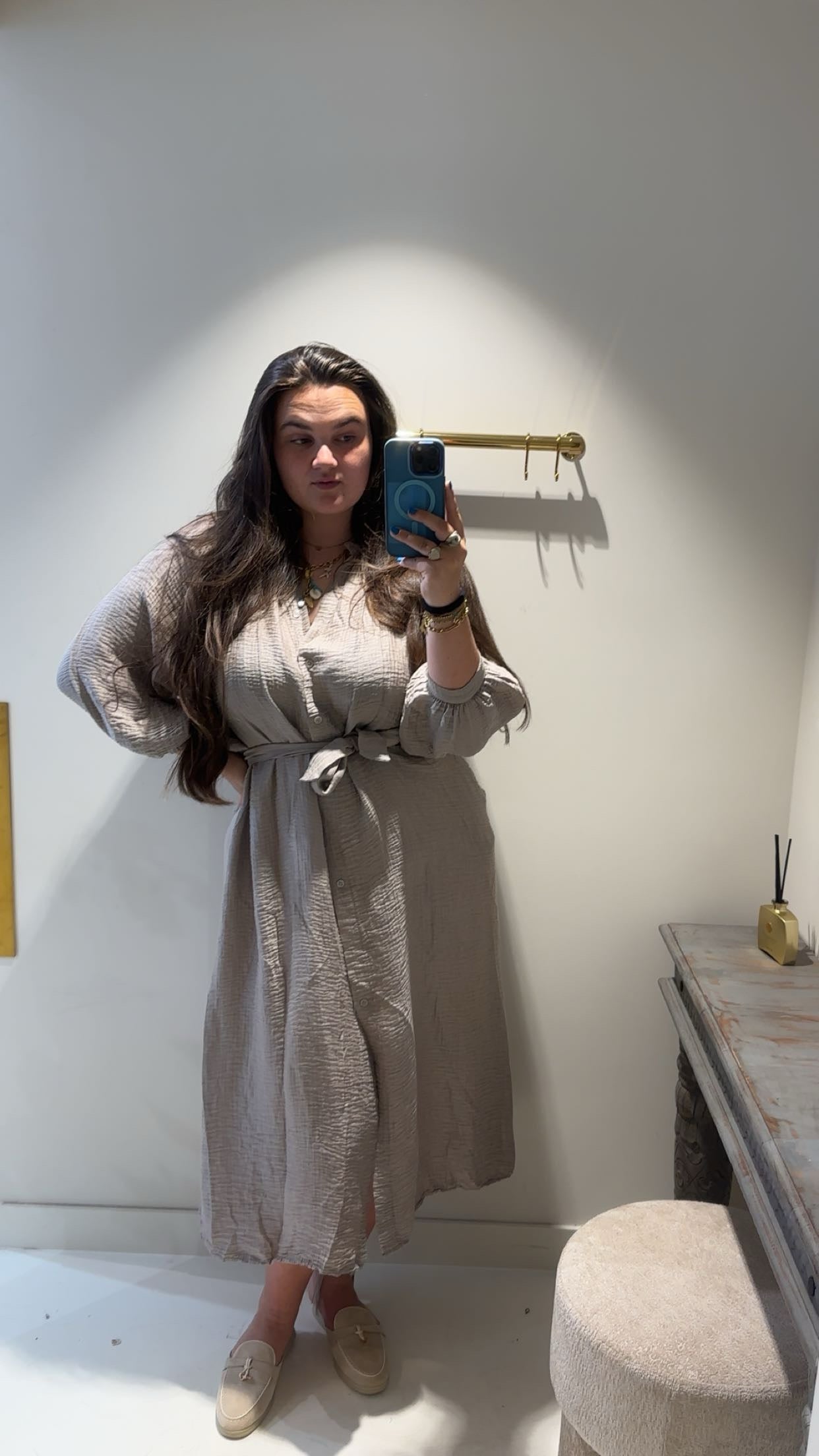 Samanta dress taupe