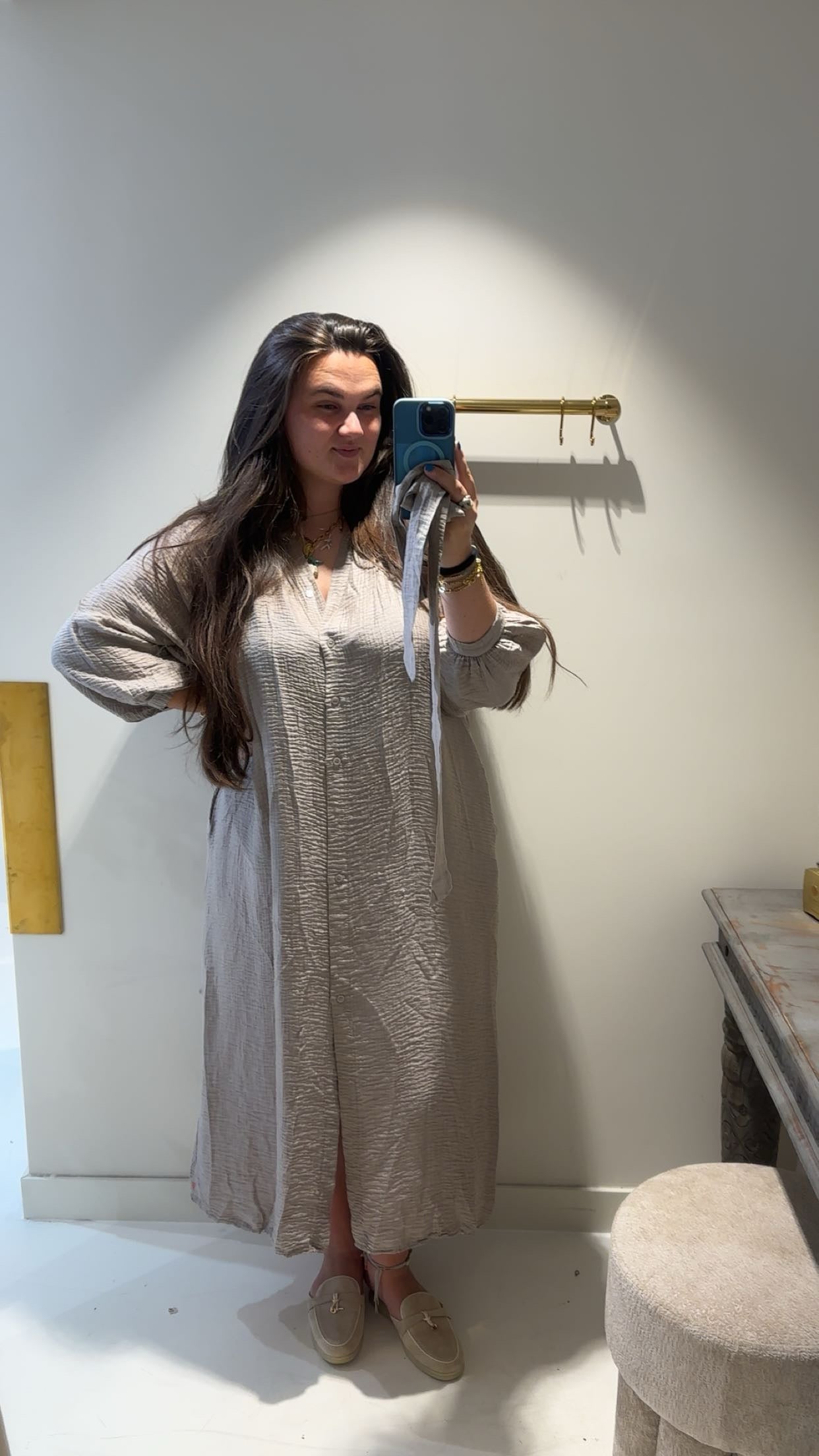Samanta dress taupe