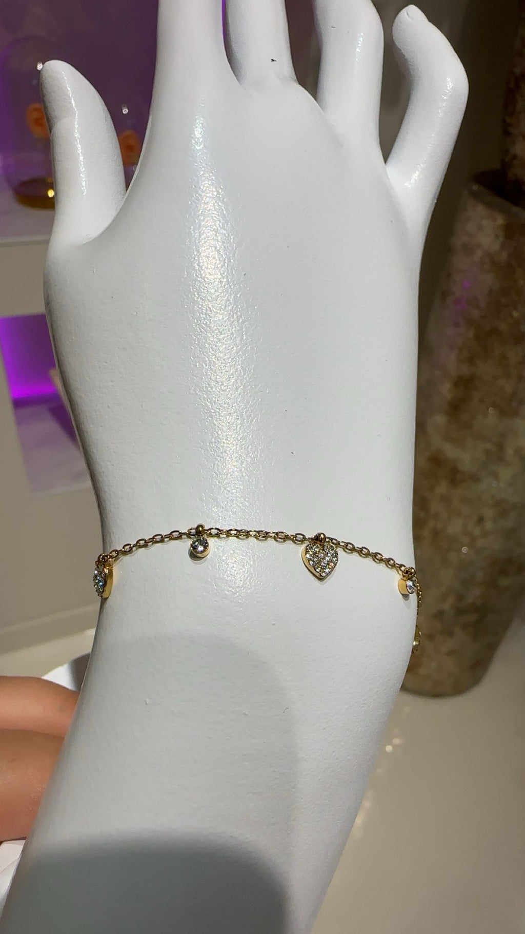 Multiple heart bracelet