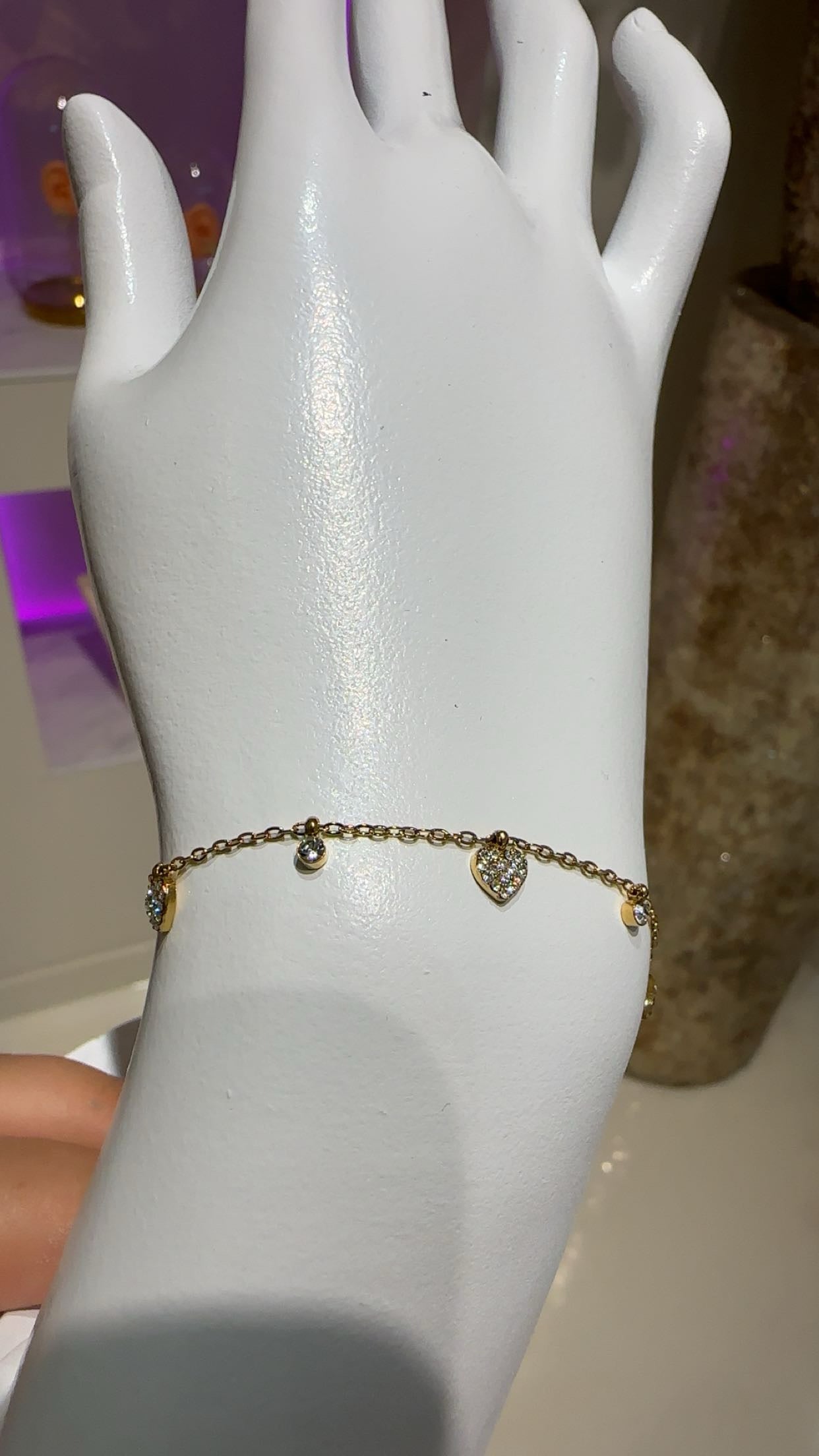 Multiple heart bracelet