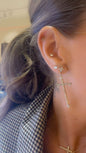 Steffi cross earrings