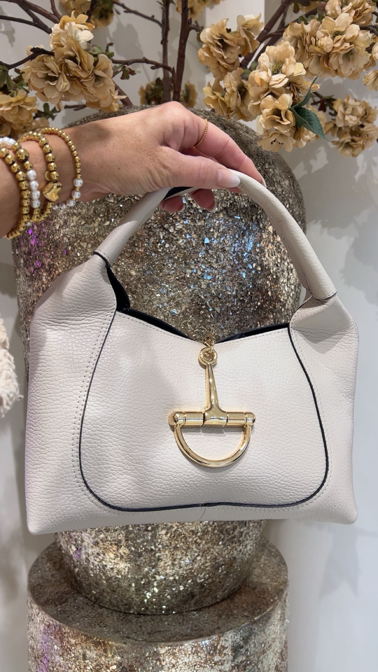 la belle bag cream