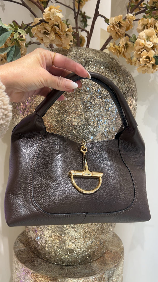 la belle bag dark brown