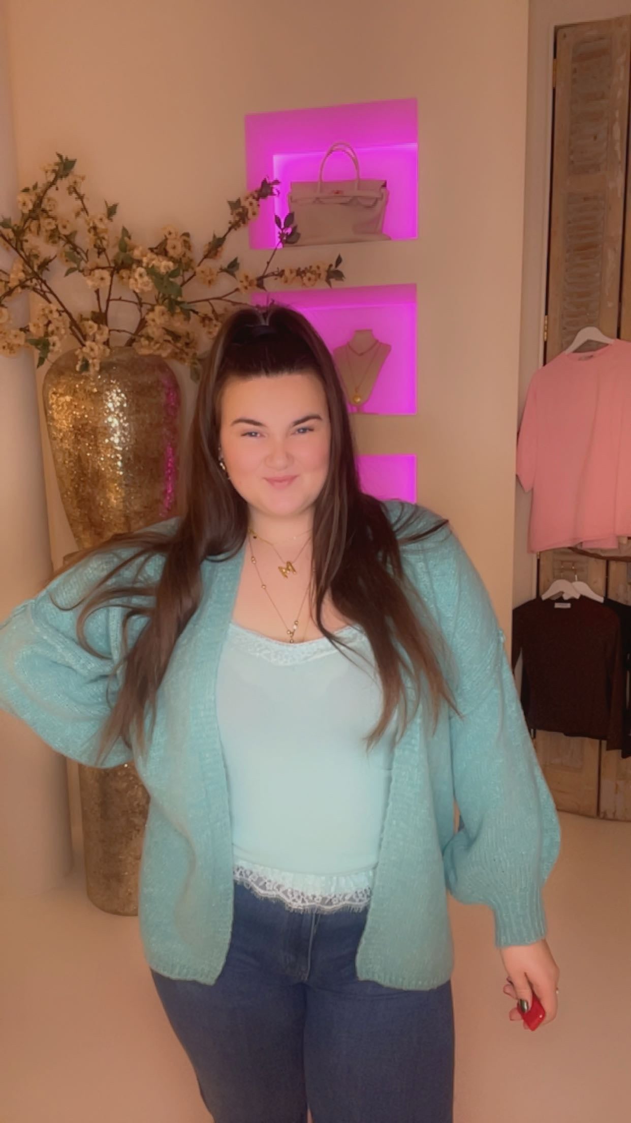 ashanti vest turquoise plus size