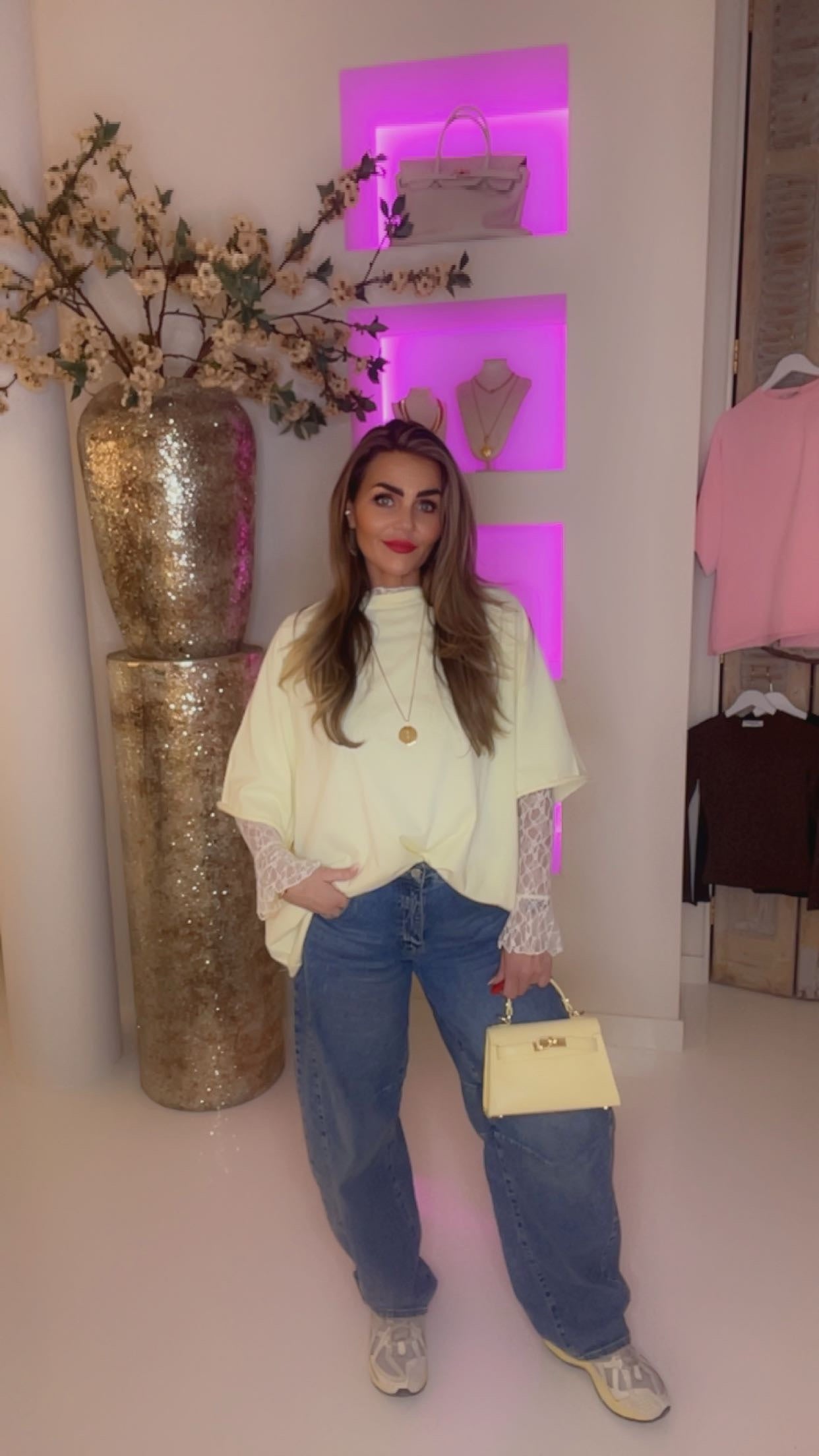 billy oversized t shirt butter yellow