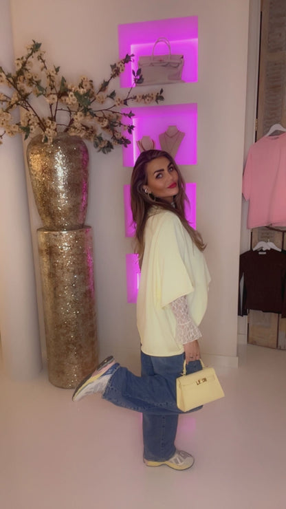 billy oversized t shirt butter yellow