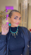 Fishy necklace turquoise