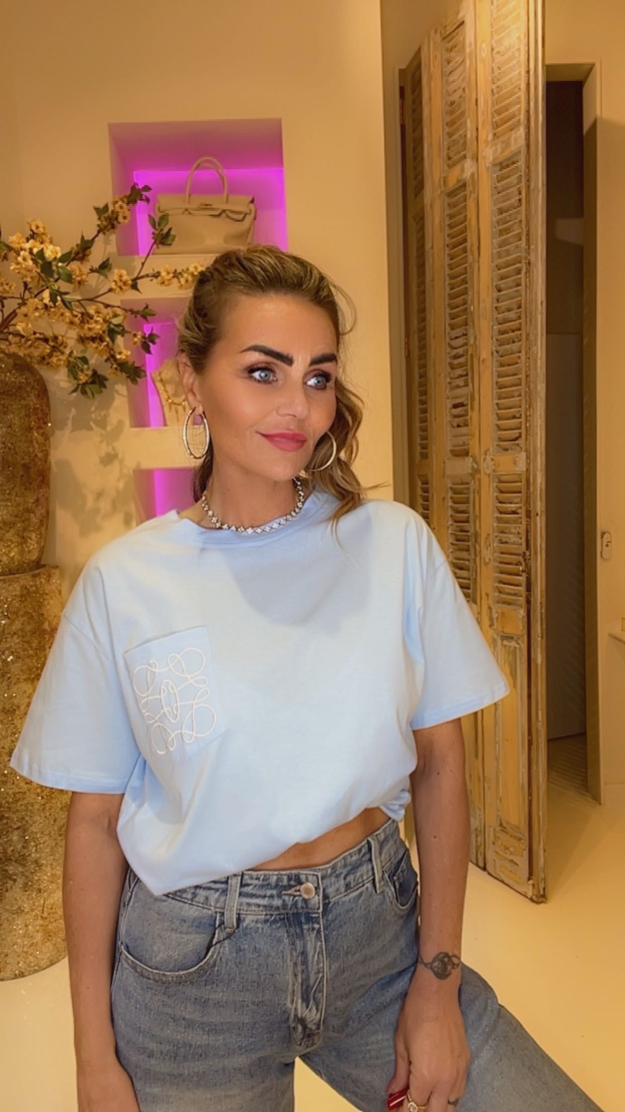 loewi tee blauw