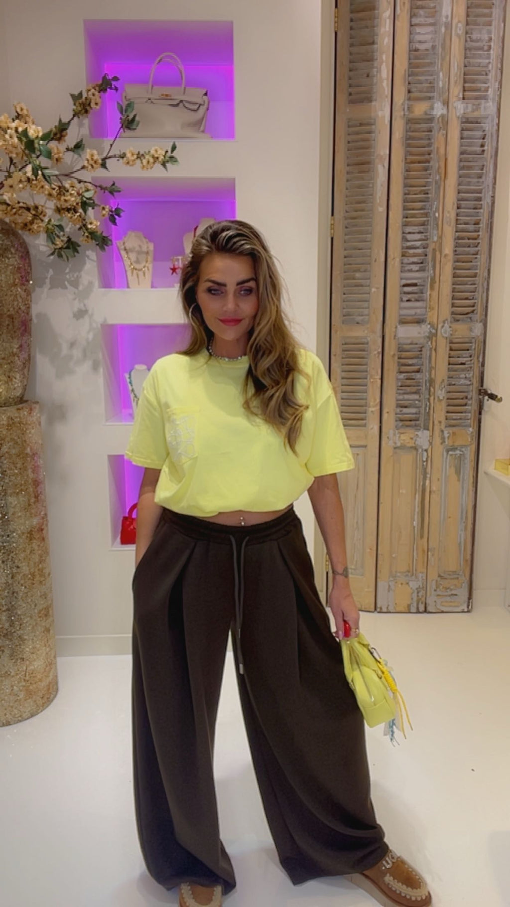 loewi tee yellow