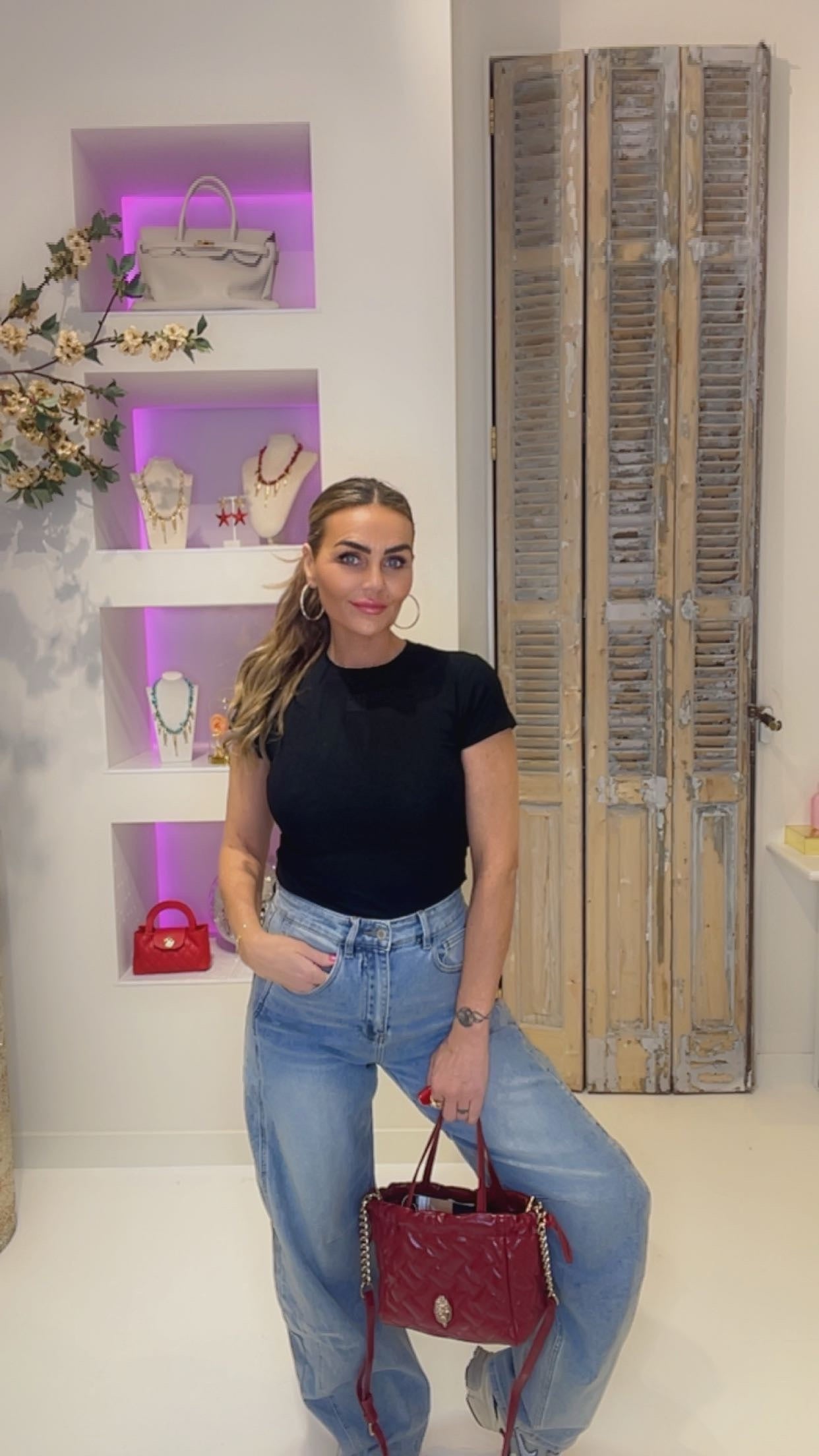 kim barrel strech jeans