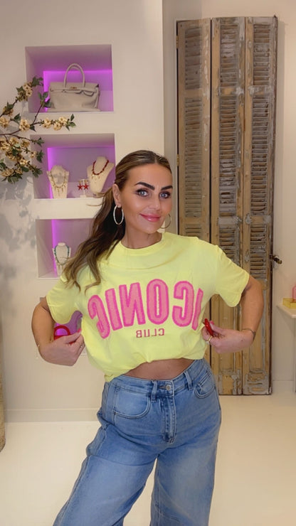 iconic tee yellow