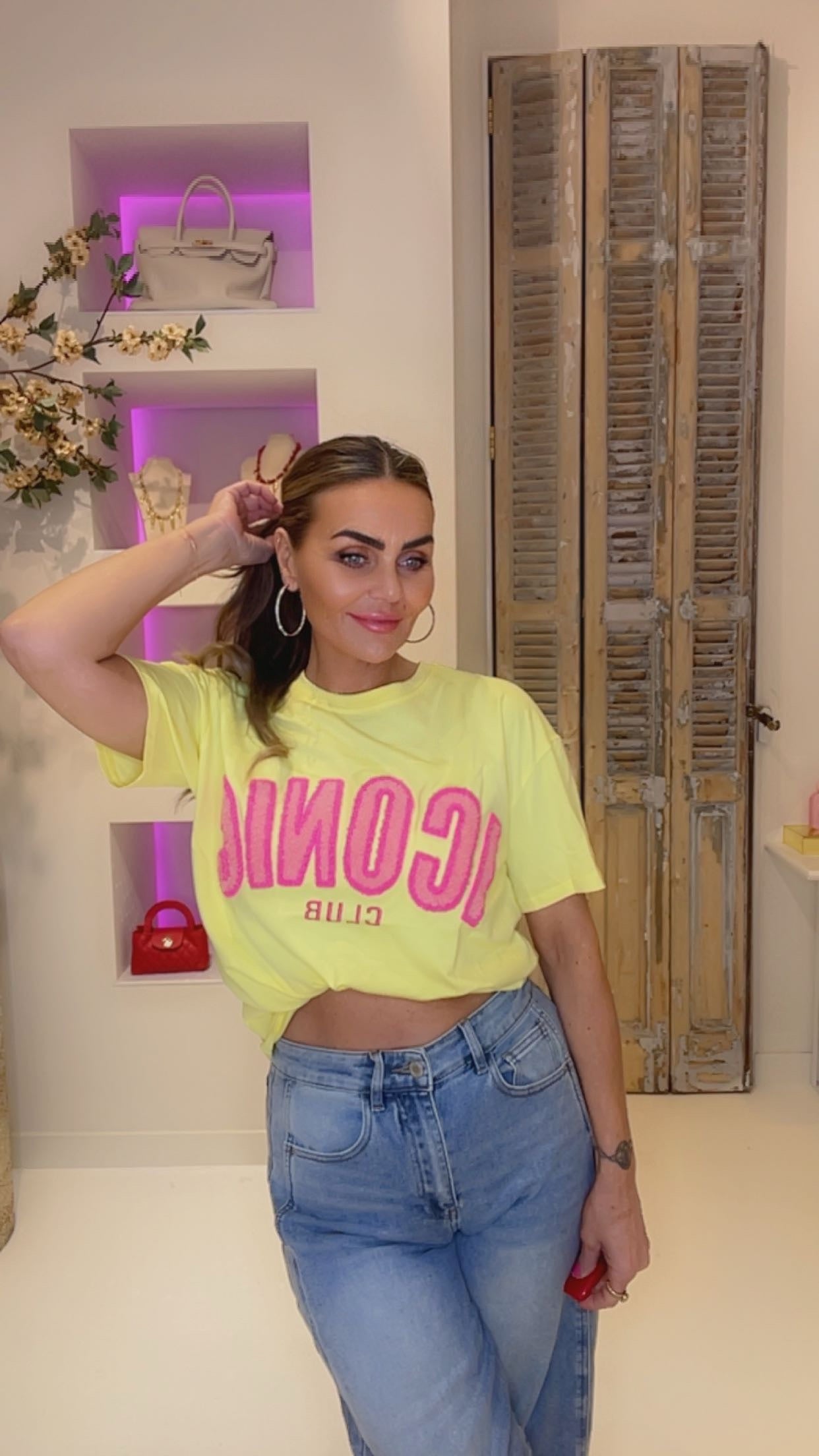 iconic tee yellow