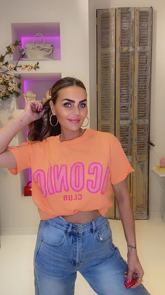 iconic tee orange