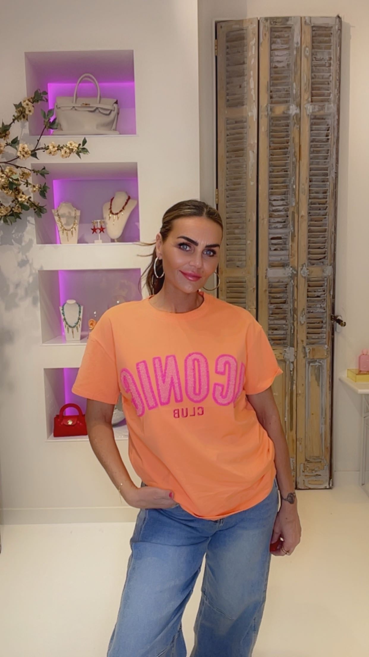 iconic tee orange