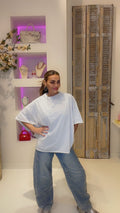 billy oversized tee grijs