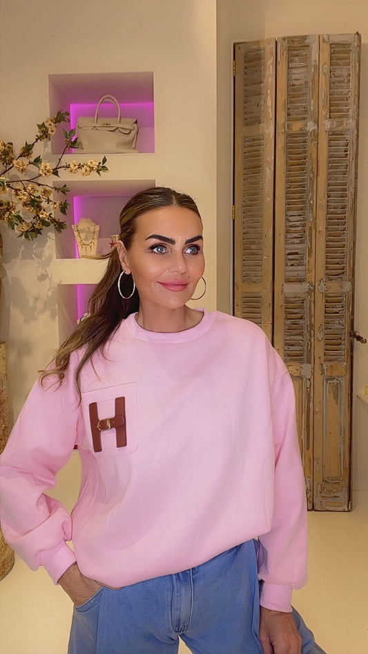 hermiena sweater roze