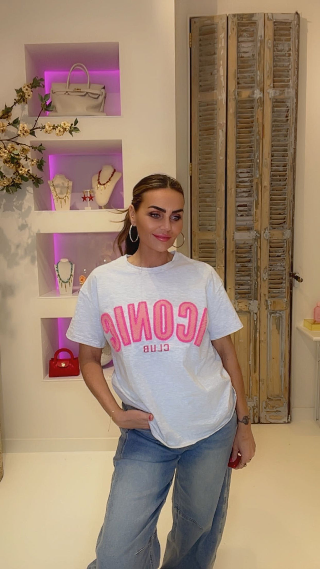 iconic tee grijs