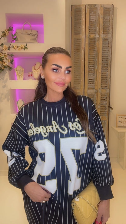 los angeles sweater dress zwart