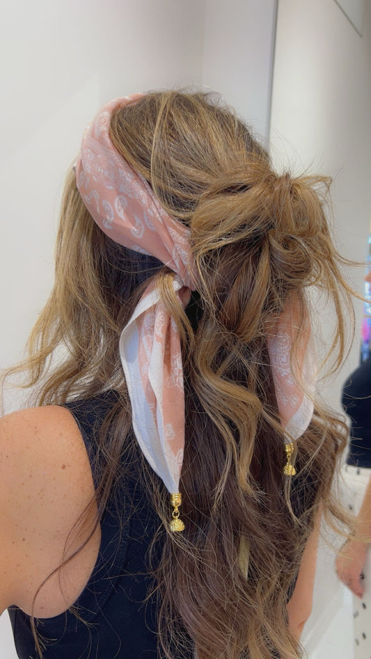 sjaal met magneet roze