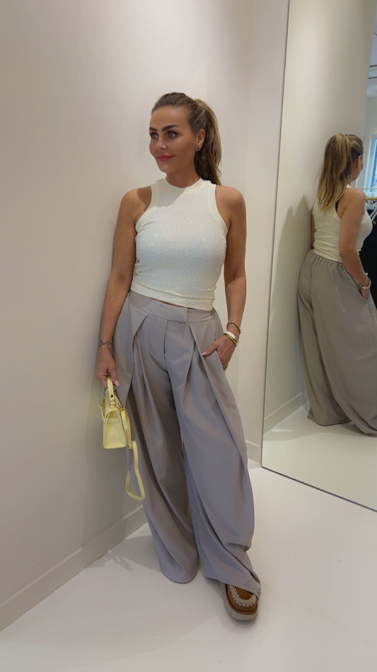 vicky pantalon taupe