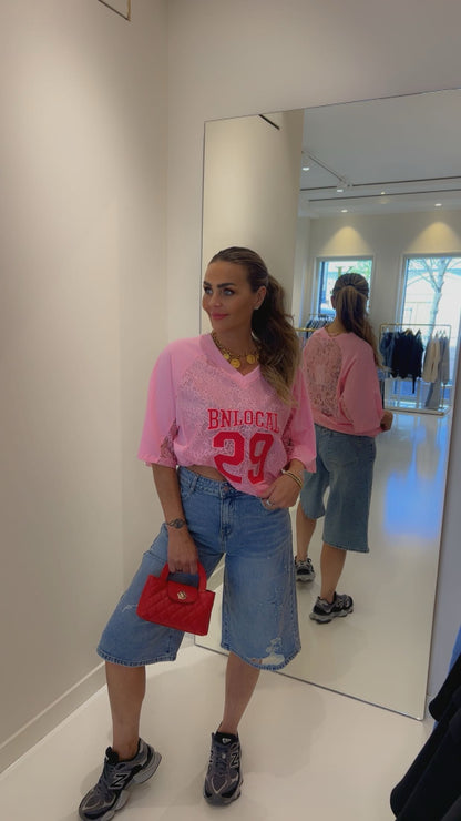 29 lace jersey pink