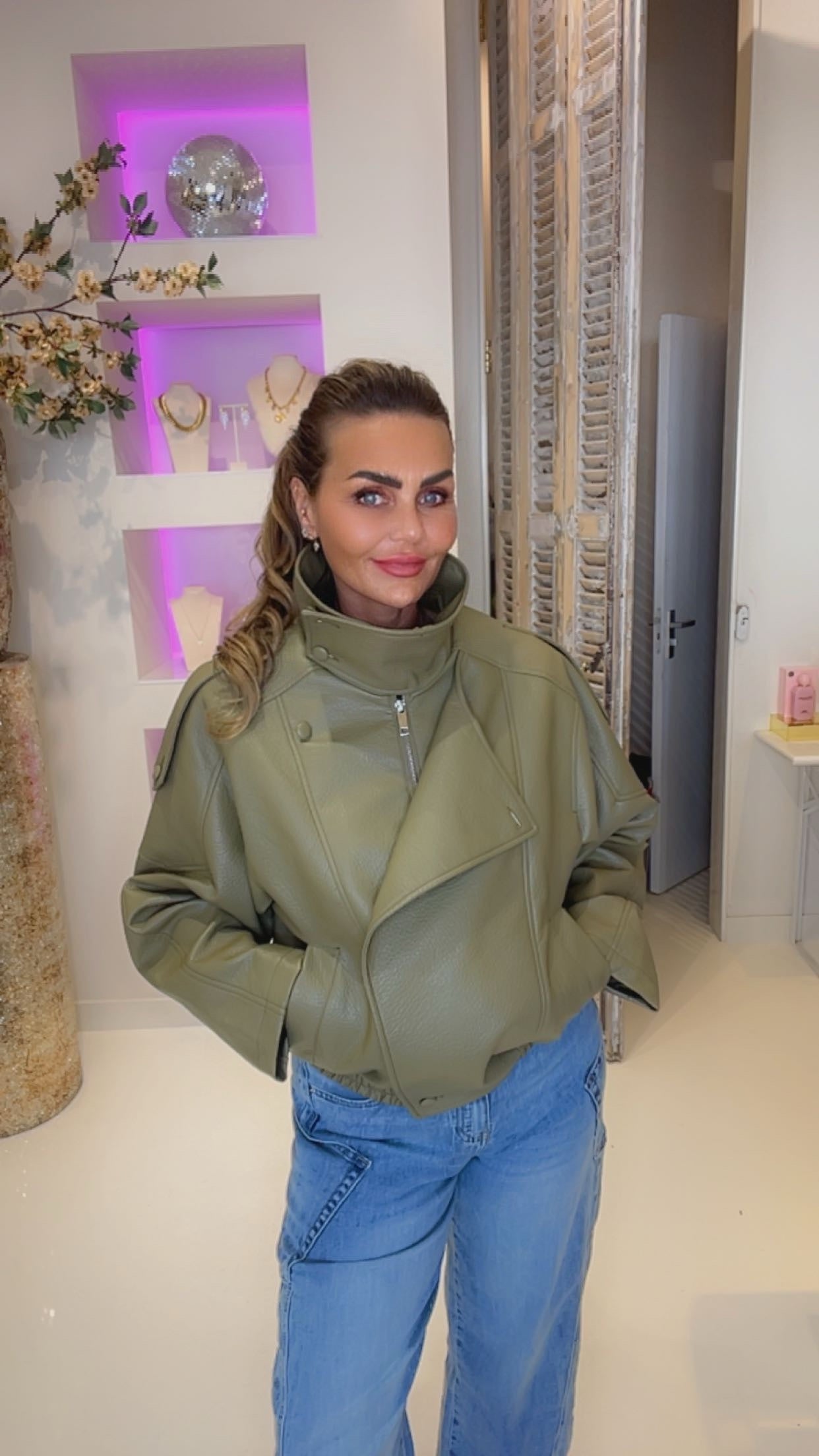 pip jacket olive green