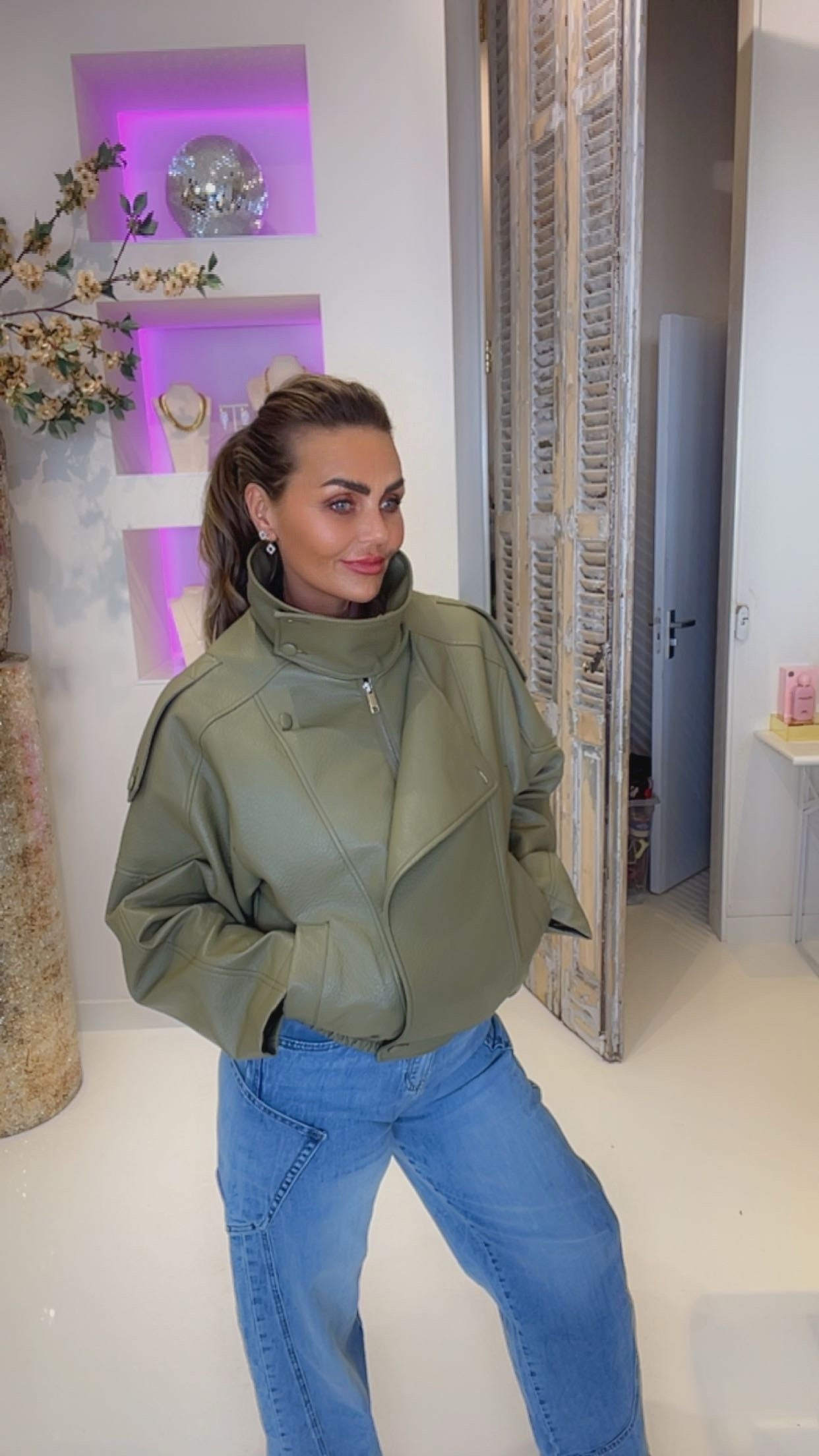 pip jacket olive green