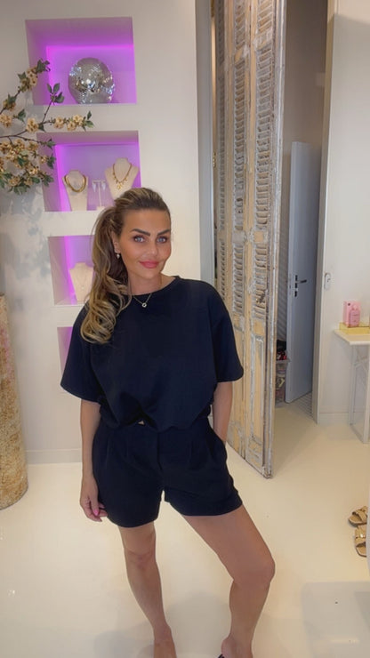 bibi setje short zwart