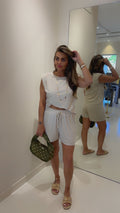 Demi set short beige