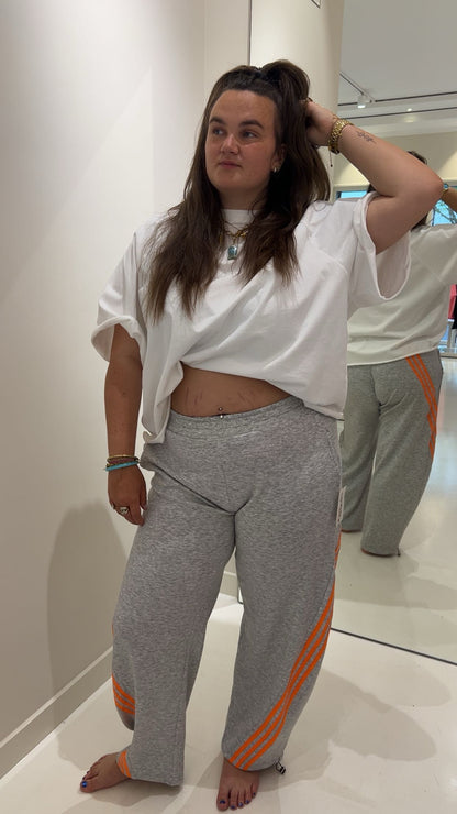 Striped jogger grey/orange