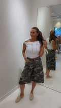 Army denim Jort