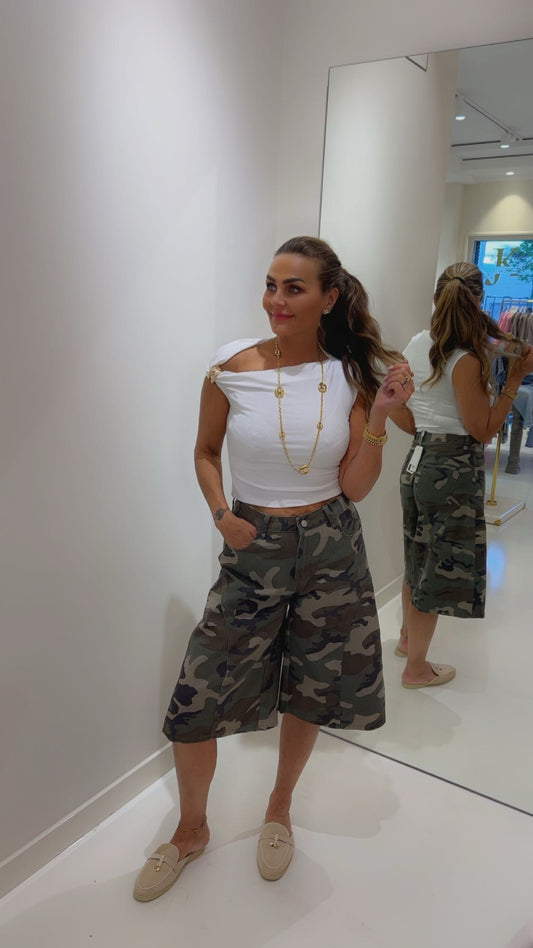 Army denim Jort