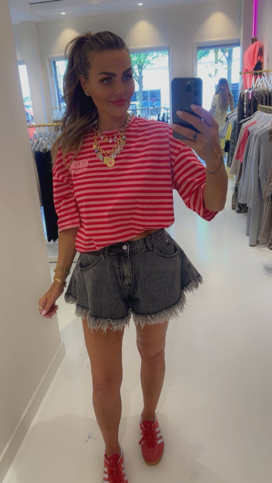 jeans short grey