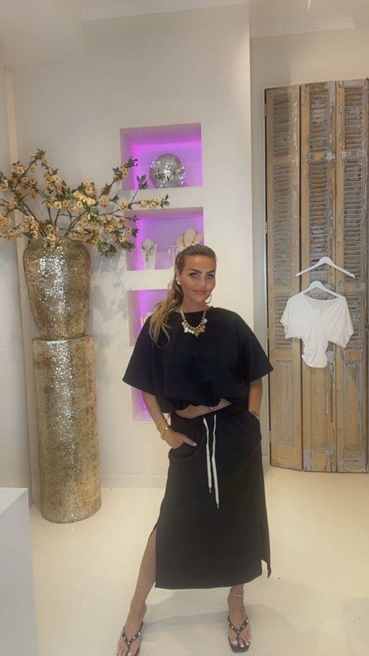 Bibi skirt setje zwart