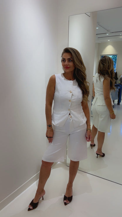 White denim set jara