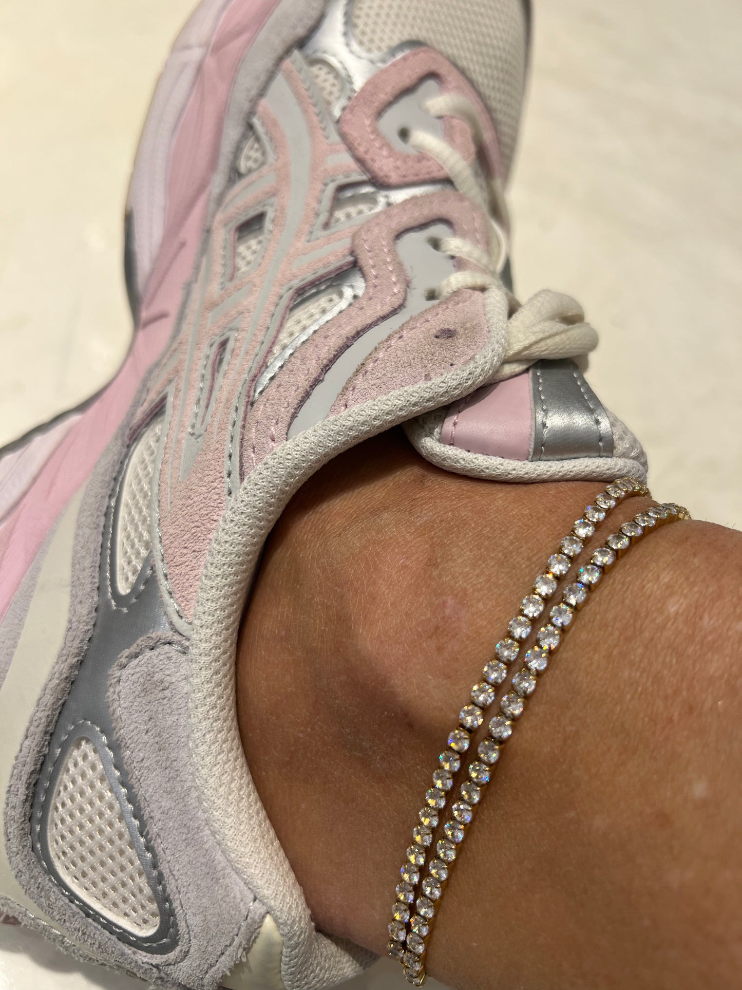 Strass enkelbandje