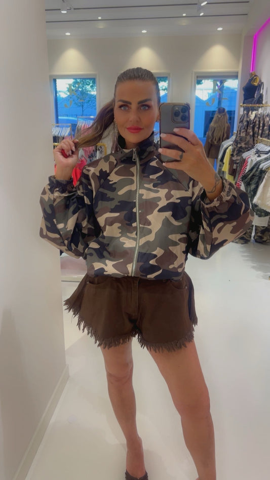 jeans short dark brown