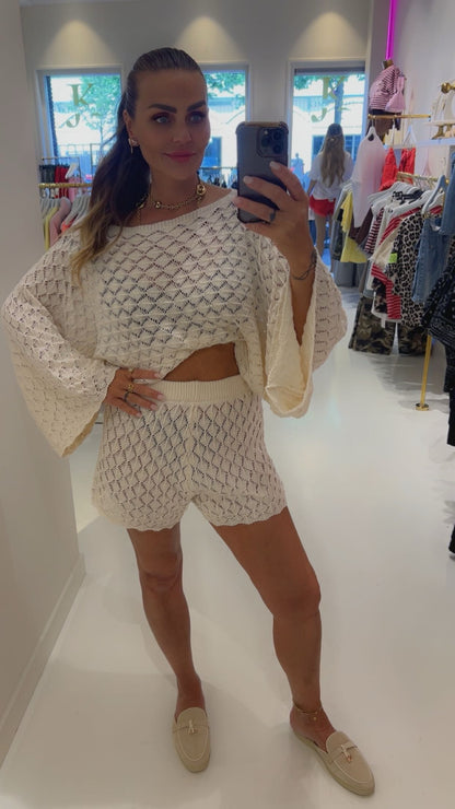 Tess off scholder set beige