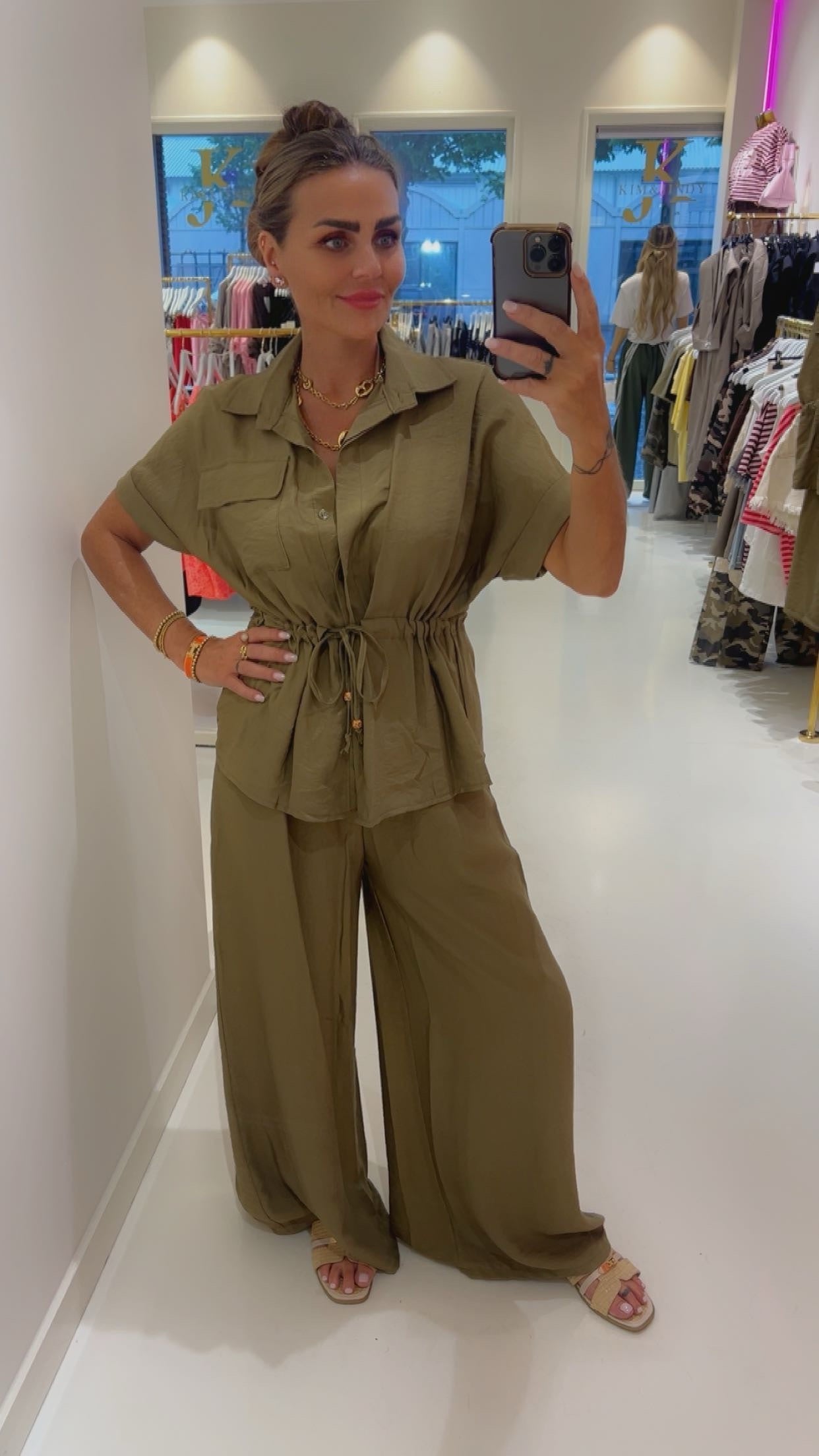thirza set army green