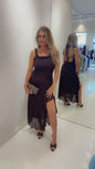 Aurora dress brown