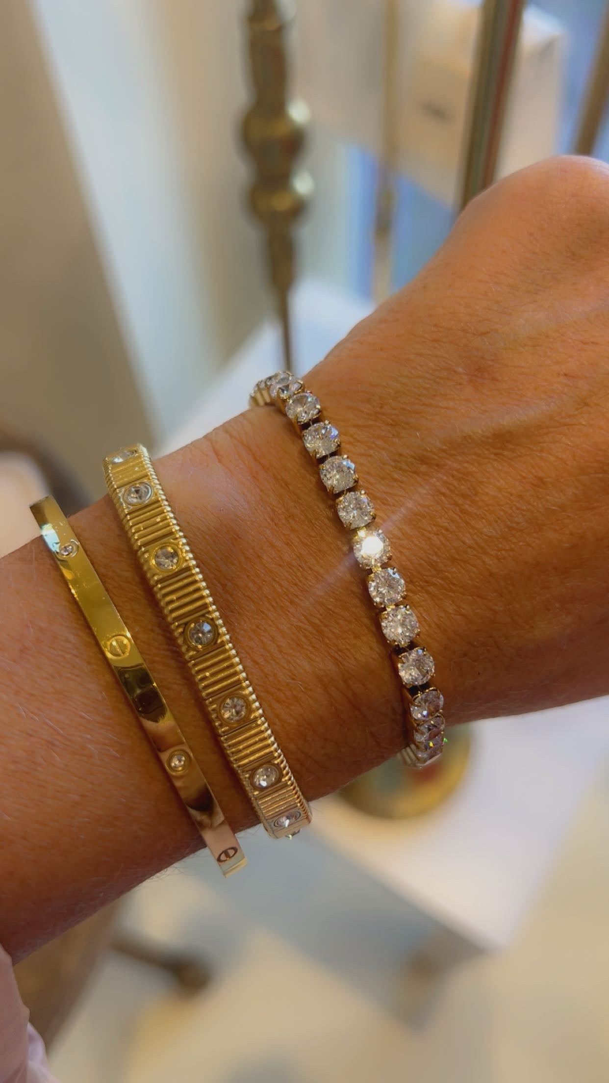 maya golden stras bracelet