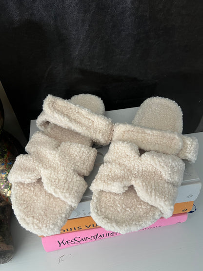 teddy slippers